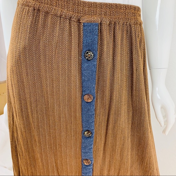 VTG Faith by Celia Forrester / Button Brown Maxi - Picture 2 of 8
